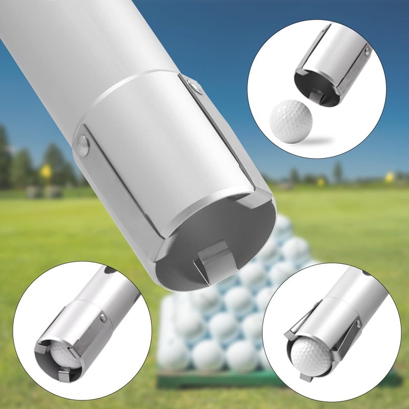 HOW TRUE Shag Bag for Golf Balls, Golf Ball Retriever with Detachable Aluminum Alloy Tube, Golf Shag Bags, Hold up to 70 Balls - Image 4